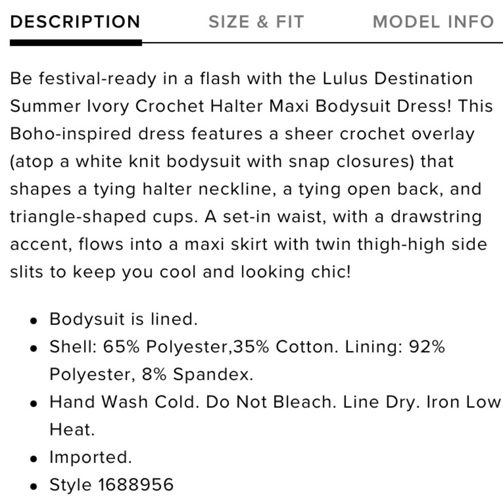 Lulus | SOLD OUT ONLINE Crochet Bodysuit Dress - Picture 13 of 16
